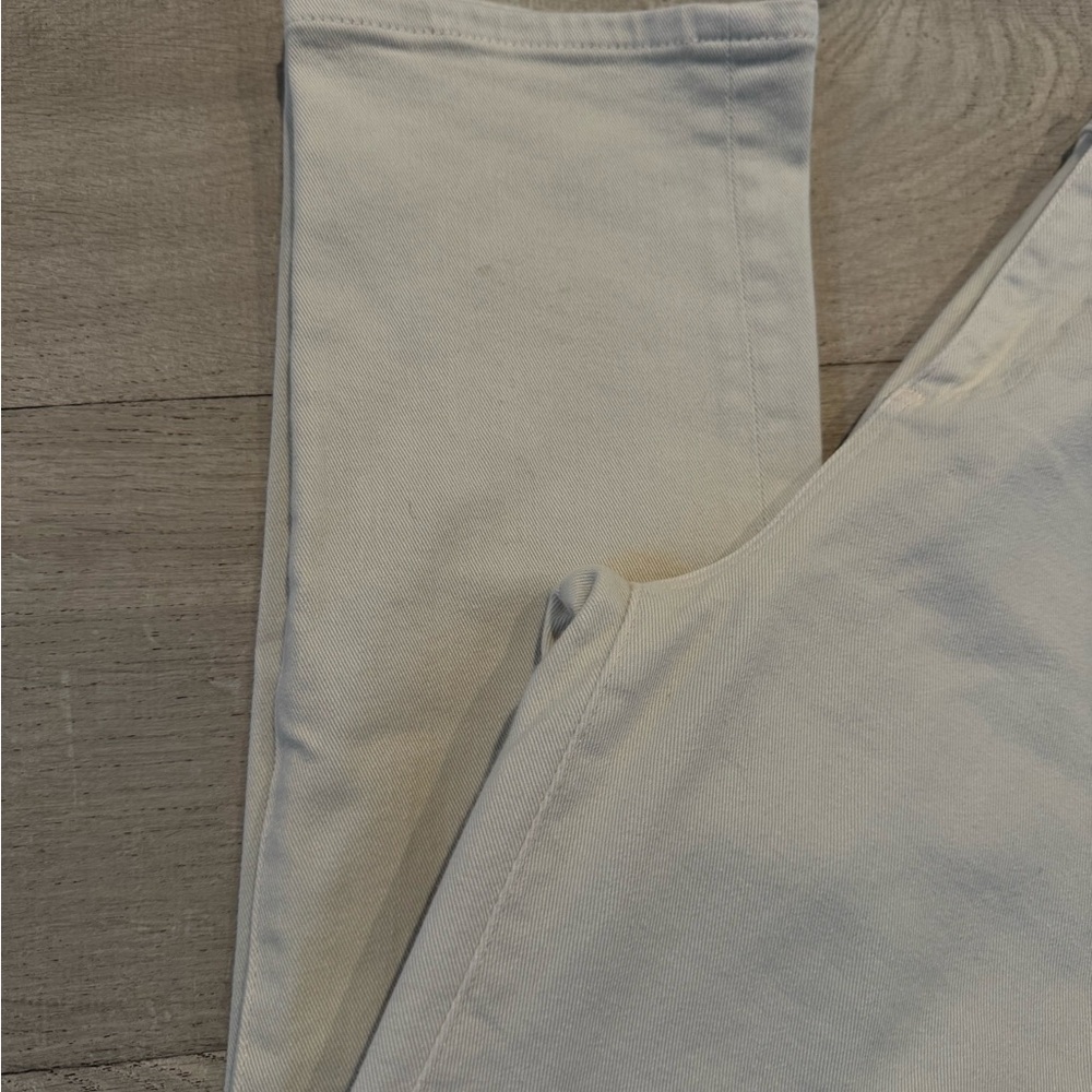 AG Adriano Goldschmied Cream Straight Leg Jeans - Picture 3 of 7